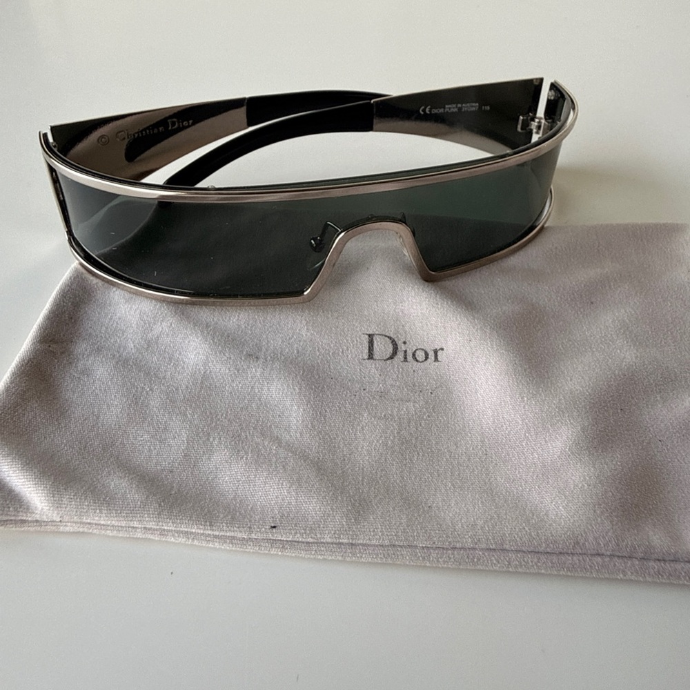 Christian Dior Punk Sunglasses 3YGW7 Black with Silver Trim
